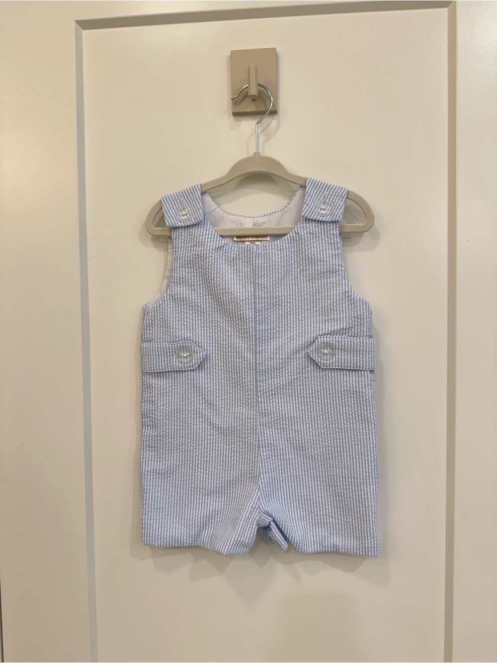 Beaufort Bonnet Company Light Blue Seersucker Boys Jon Jon